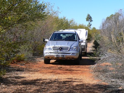 Driving on the old Stuart Highway