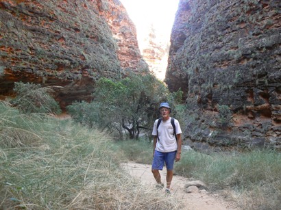 Walking in Cathedral Gorge