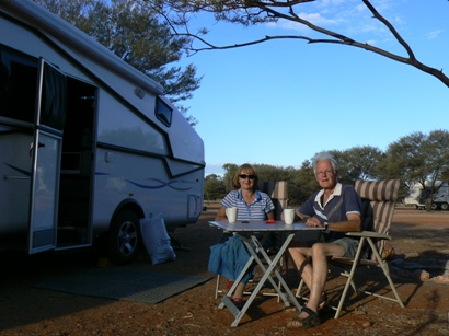 Caravan park at Gemtree