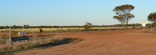 Intersection of Elsewhere Road and Rabbit Proof Fence North Road