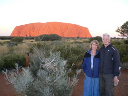 John and Judy at Uluru
