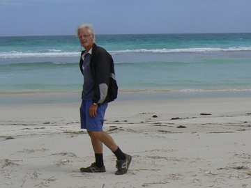 John beside the Southern Ocean - 15km east of WA/SA Border