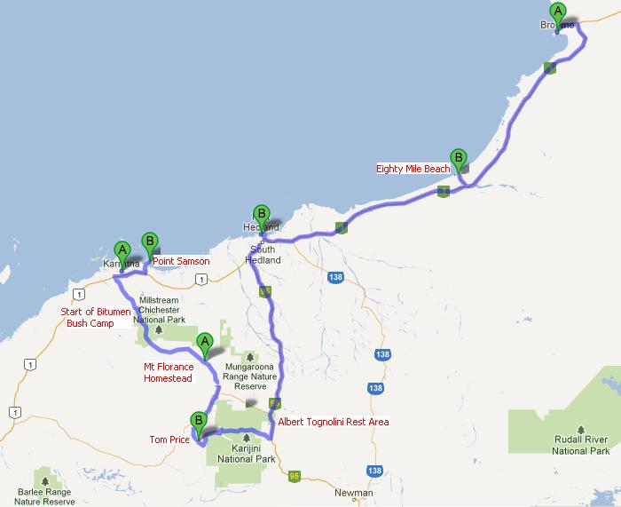 Map showing progress 22nd August-4th September