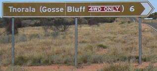 Sign Gosse Bluff