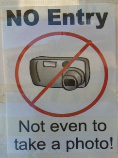 Sign No Photo