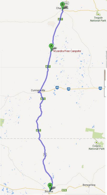 Map showing progress 1st-2nd August