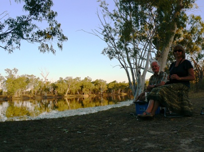 John and Judy at the lagoon