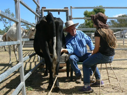 John Lyons sends milk direct from cow to mouth