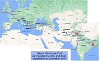 Hippie Trail Map