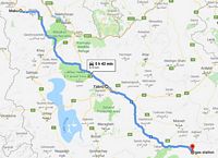 Maku to gas station at Chap Chap