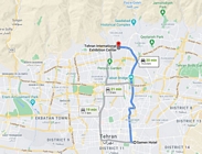 Route to the Tehran Exhibition Centre