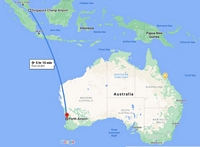 Flight from Singapore to Perth