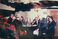 Family Dinner in the renovated Marian farmhouse, Christmas 1972