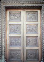 Detail of door of St Jacobs Sibenik