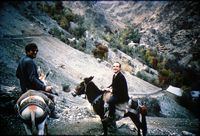 Heinz and Brian mule trekking in the mountains